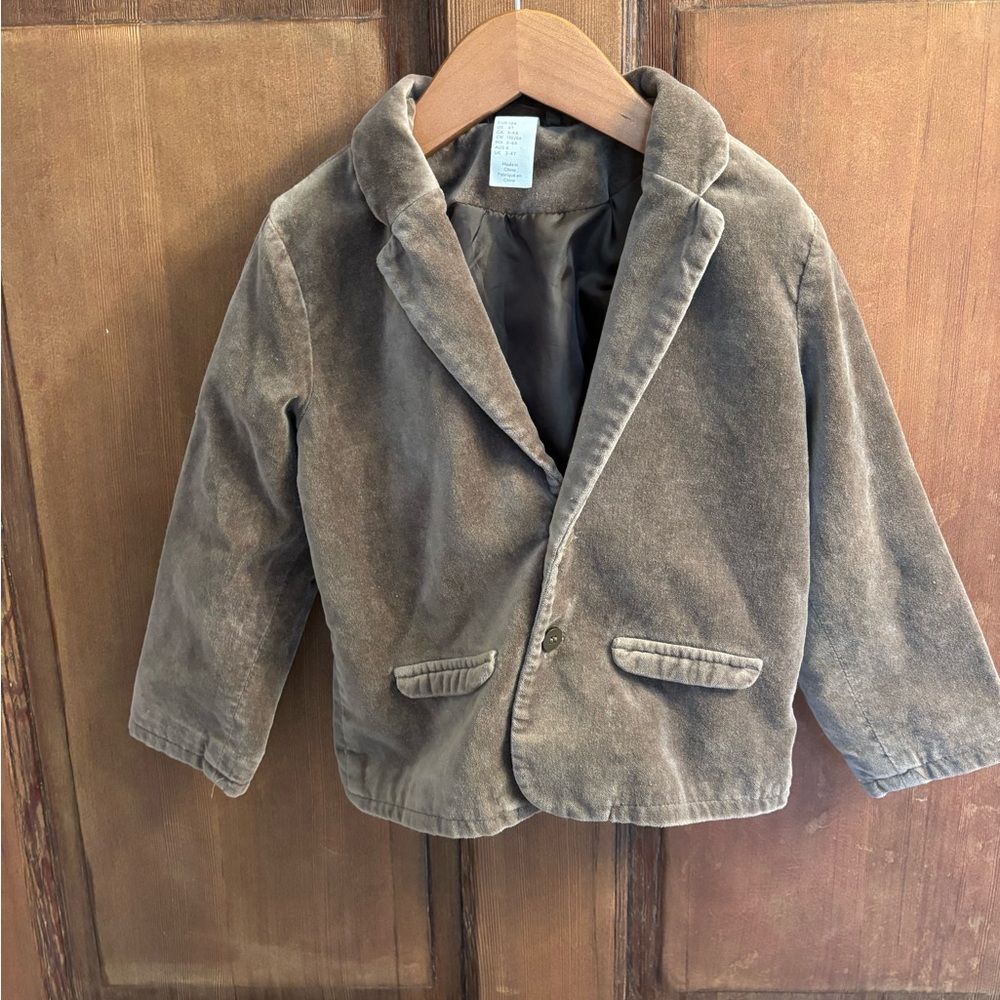 H&M Kids Brown Velvet Blazer